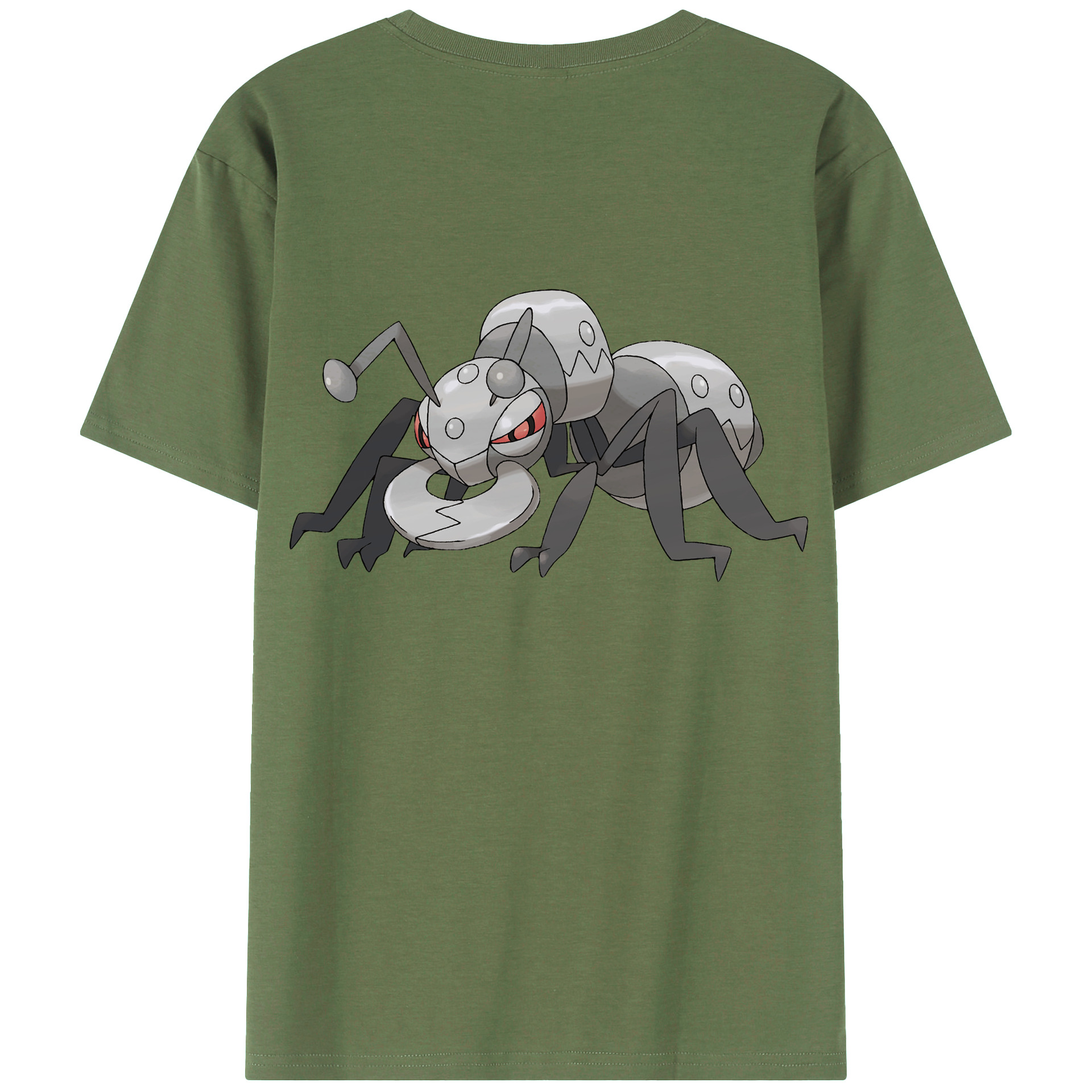 （画像用） ポケットモンスター Pokémon 綿100％ メンズ半袖Tシャツ（バックプリント） 通気性